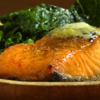Broiled Salmon with Tarragon-Lemon Compound Butter Recipe